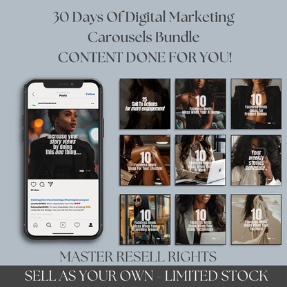 30 Days Of Digital Marketing Carousels Bundle