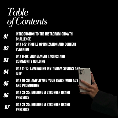 30 Day Instagram Growth Challenge With MRR