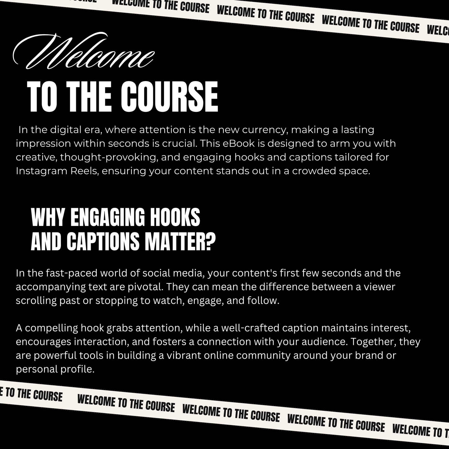 Reel Hooks & Captions Ebook With MRR